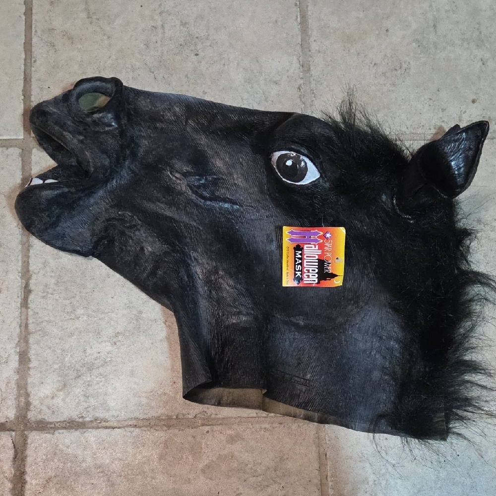 Black Horse Head Mask